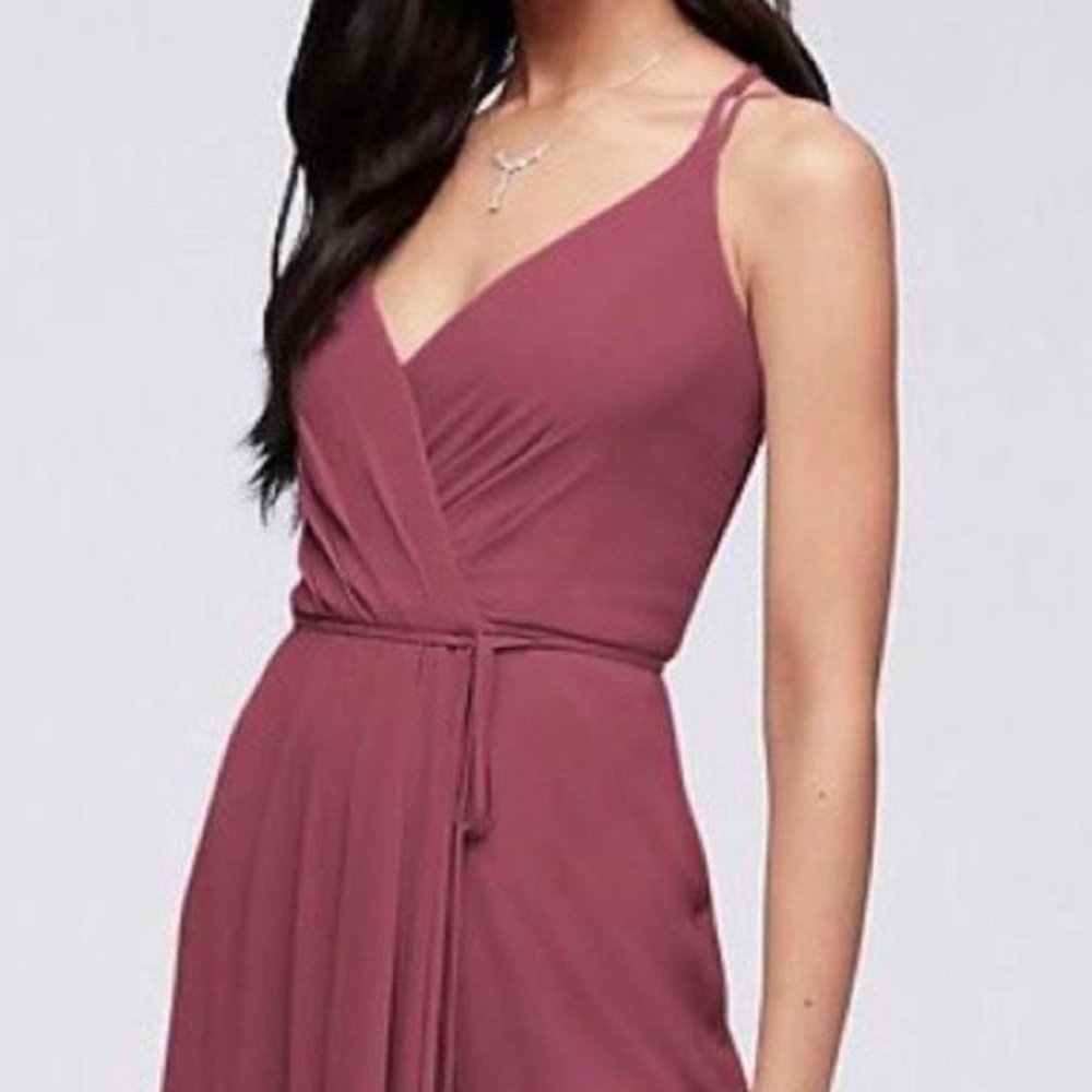 David’s Bridal Wrap Chianti Bridesmaid Dress